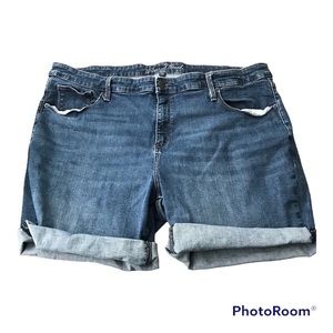Universal Thread High Rise Denim Cuffed Shorts Womens Size 24WR